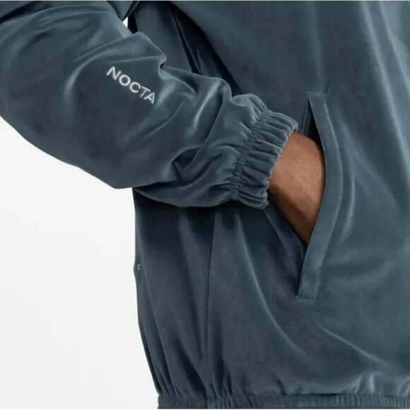 Nike x NOCTA Swarovski Velour Zip Travel Jacket Men's Size Large DV3734-454 - Picture 5 of 5
